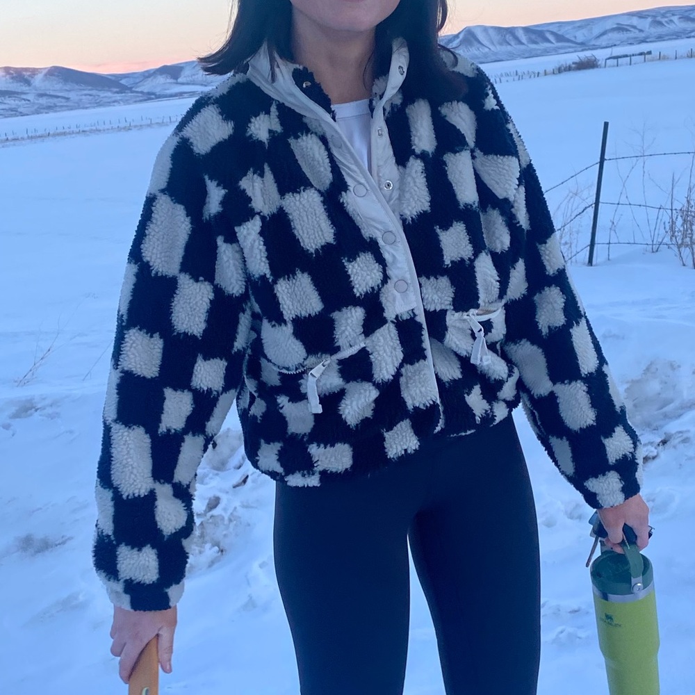 Free People Hit The Slopes Fleece Jacket
